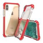 For iPhone X / XS PC + TPU Drop-proof Protective Back Cover Case (Red)