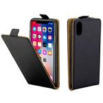 For iPhone X / XS TPU Business Style Vertical Flip Protective Leather Case with Card Slot