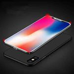 For iPhone X MOFI PC Ultra-thin Full Coverage Protective Back Cover Case(Black)