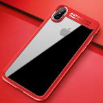 For iPhone X / XS ROCK Ultra-thin TPU + PC Dropproof Protective Case Cover(Red)