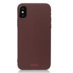 MOFI for   iPhone X   TPU Silicone Soft Forsted Back Protective Case Cover(Wine Red)