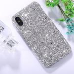 For   iPhone X / XS   Colorful Sequins Paste Protective Back Cover Case (Silver)