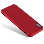 For iPhone X / XS Fuel Injection PC Anti-Scratch Protective Cover Case (Red)