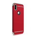 JOYROOM Ling Series for   iPhone X   Three-segment Electroplating PC Protective Back Cover Case(Red)