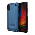 For iPhone X / XS Ultra-thin TPU+PC Mechanic Shockproof Protective Case (Blue)