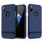 ROCK Royce Series for   iPhone X / XS    PC + TPU Protective Back Cover Case (Blue)