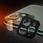 Rear Camera Lens Protection Ring Cover + Rear Camera Lens Protective Film Set for iPhone 11 Pro / 11 Pro Max(Black)