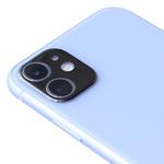 For iPhone 11 Aluminum Alloy Camera Lens Protector (Black)