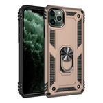 Armor Shockproof TPU + PC Protective Case for iPhone 11, with 360 Degree Rotation Holder (Gold)