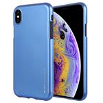 For iPhone XS Max GOOSPERY JELLY Series Shockproof Soft TPU Case(Blue)