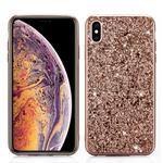 Glitter Powder TPU Case for  iPhone XS Max (Rose Gold)
