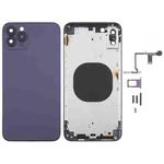 Back Cover with Appearance Imitation of iP14 Pro Max for iPhone XS Max(Purple)