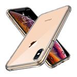 For iPhone XS Max Transparent Tempered Glass Shockproof Case