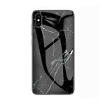 Marble Glass Protective Case for iPhone XS Max(Black)