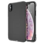 For iPhone XS Max Transparent TPU Airbag Shockproof Case (Black)
