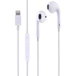 GL069 8 Pin Port Bluetooth Module Pop-up Window Wired Stereo Earphones with Mic (White)