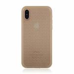Waterproof Pure Color Soft Protector Case for iPhone XS Max (Gold)