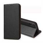 For iPhone XS Max Dermis Texture PU Horizontal Flip Leather Case with Holder & Card Slots & Wallet(Black)