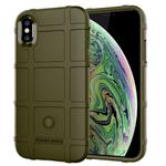 For iPhone XS Max Full Coverage Shockproof TPU Case(Green)