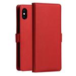 DZGOGO MILO Series PC + PU Horizontal Flip Leather Case for iPhone XS Max, with Holder & Card Slot & Wallet(Red)