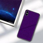For iPhone XS Max PINWUYO Full Coverage Waterproof Shockproof PC+TPU+PU Case (Purple)
