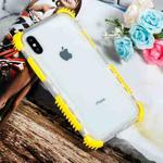 For iPhone XS Max Blade Acrylic + TPU Shockproof Protective Case (Yellow)