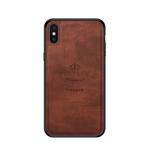 For iPhone XS Max PINWUYO Anti-wrestling Waterproof Full Coverage PC Case(Brown)