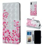 For iPhone XS Max Sakura Pattern Horizontal Flip Leather Case with Holder & Card Slots & Photo Frame & Wallet