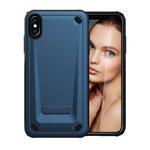 Ultra-thin TPU+PC Mechanic Shockproof Protective Case For iPhone XS Max(Blue)