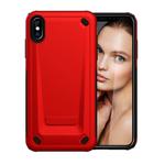 Ultra-thin TPU+PC Mechanic Shockproof Protective Case For iPhone XS Max(Red)