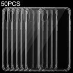 For iPhone XR 50 PCS Ultrathin Transparent TPU Soft Protective Case (Transparent)