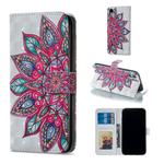 For iPhone XR Half Flower Pattern Horizontal Flip Leather Case with Holder & Card Slots & Photo Frame & Wallet