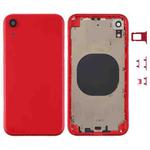 Back Housing Cover with Camera Lens & SIM Card Tray & Side Keys for iPhone XR(Red)