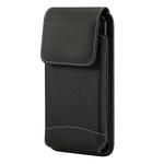  5. 5 inch Phones Universal Hanging Waist Oxford Cloth Case Bag with Carabiner(Black)