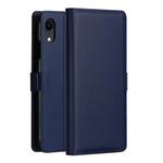 For iPhone XR DZGOGO MILO Series PC + PU Horizontal Flip Leather Case with Holder & Card Slot & Wallet(Blue)