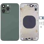 Stainless Steel Back Housing Cover with Appearance Imitation of iP13 Pro for iPhone XR(Green)