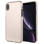 For iPhone XR GOOSPERY JELLY Series Shockproof Soft TPU Case(Gold)