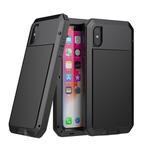 For iPhone XR Metal Shockproof Waterproof Protective Case (Black)
