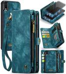 For iPhone XR CaseMe Detachable Multifunctional Horizontal Flip Leather Case with Card Slot & Holder & Zipper Wallet & Photo Frame (Blue)