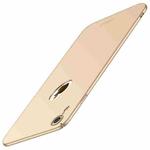For iPhone XR MOFI Frosted PC Ultra-thin Full Coverage Case (Gold)