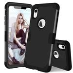 Dropproof PC + Silicone Case for iPhone XR (Black)