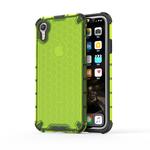 For iPhone XR Shockproof Honeycomb PC + TPU Protective Case (Green)