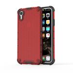 For iPhone XR Shockproof Honeycomb PC + TPU Protective Case (Red)