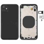 Back Housing Cover with Appearance Imitation of iP12 for iPhone XR(Black)