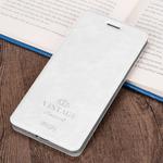 For iPhone XR MOFI Crazy Horse Texture Horizontal Flip PU Leather Case with Holder & Card Slot (White)