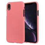 For iPhone XR GOOSPERY SOFT FEELING Liquid TPU Drop-proof Soft Case(Pink)