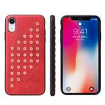 Star Series Retro Crazy Horse Texture PU Leather Case for iPhone XR (Red)