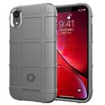 For iPhone XR Full Coverage Shockproof TPU Case(Grey)
