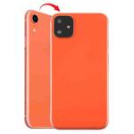 Back Housing Cover with Appearance Imitation of iP11 for iPhone XR (with SIM Card Tray & Side keys)(Coral)