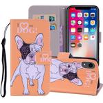 Pattern Colored Drawing Horizontal Flip Leather Case for iPhone XR, with Holder & Card Slots & Wallet & Lanyard